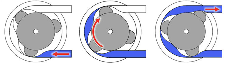 Diagramma DPP della pompa peristaltica